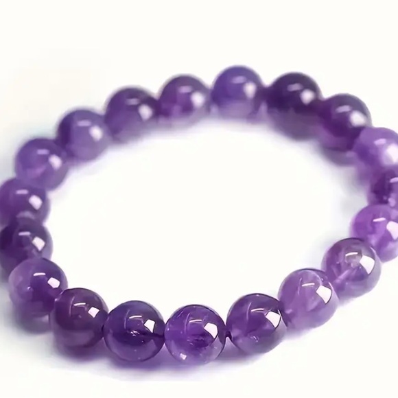 Jewelry - New Handmade Amethyst Beaded Bracelet